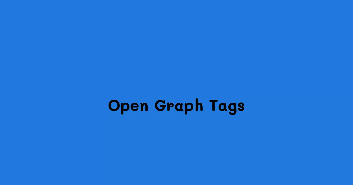 Open Graph Tags